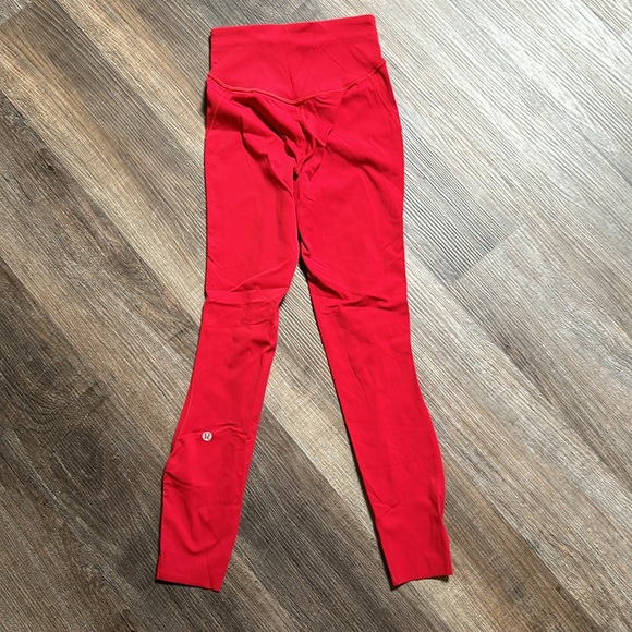 Red Lululemon Full Length Leggings - Picture 2 of 2